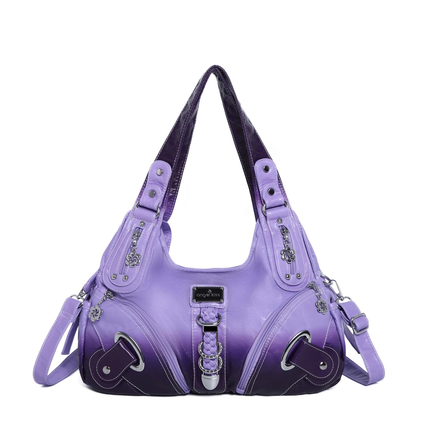 Angel Kiss Vintage Crossbody Bag, PU Hobo Satchel Tote, Lightweight Elegant Convertible Shoulder Handbag, Fashion Women’s Commuter Bag, Perfect for Everyday Summer Wear and Mother’s Day Presents
