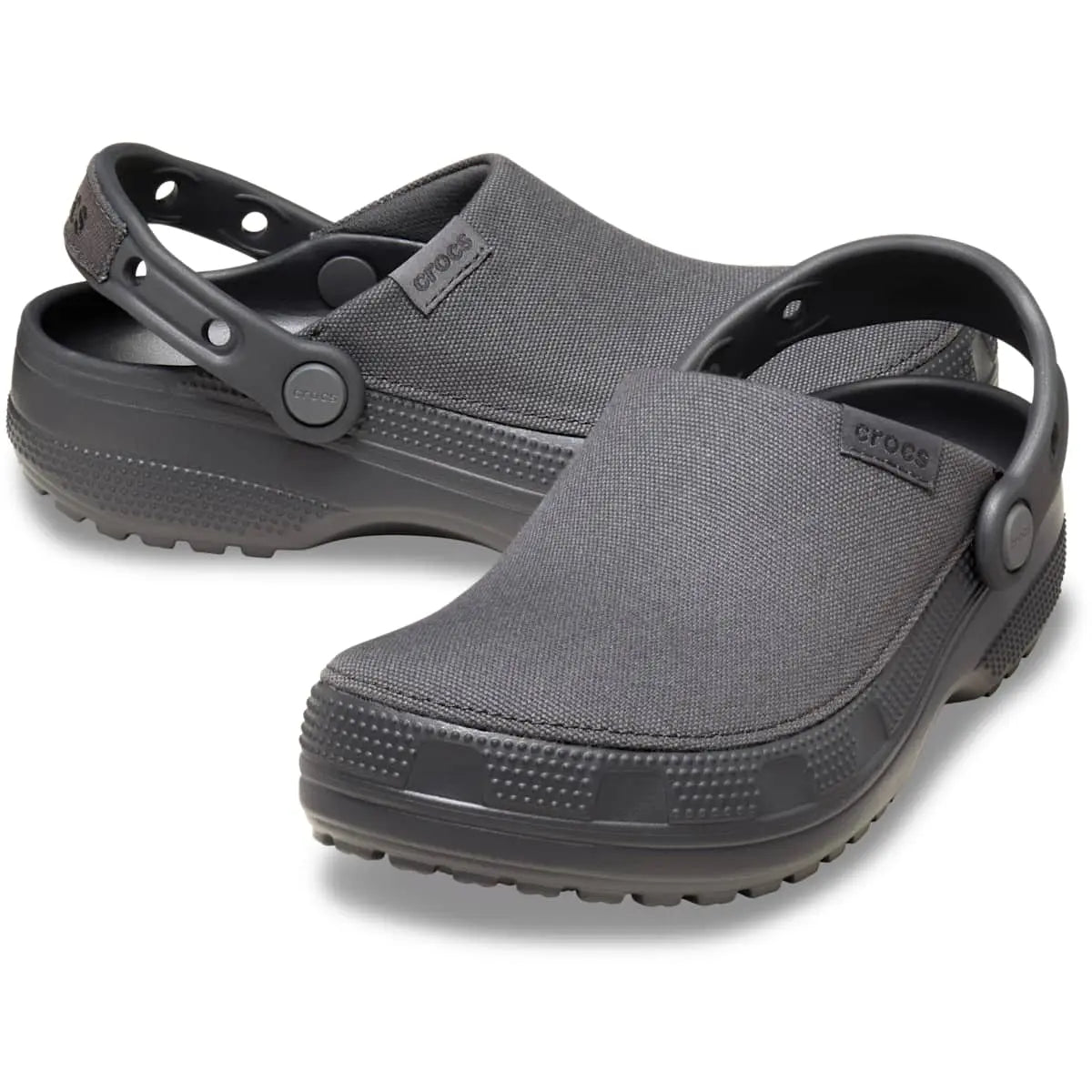 Crocs Adult Classic Crafted Canvas Clogs, Lightweight Slip-On Canvas Mule Clogs for Men & Women, Casual Daily Walking Shoes