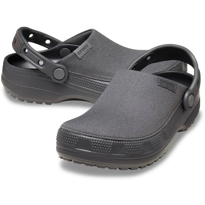 Crocs Adult Classic Crafted Canvas Clogs, Lightweight Slip-On Canvas Mule Clogs for Men & Women, Casual Daily Walking Shoes