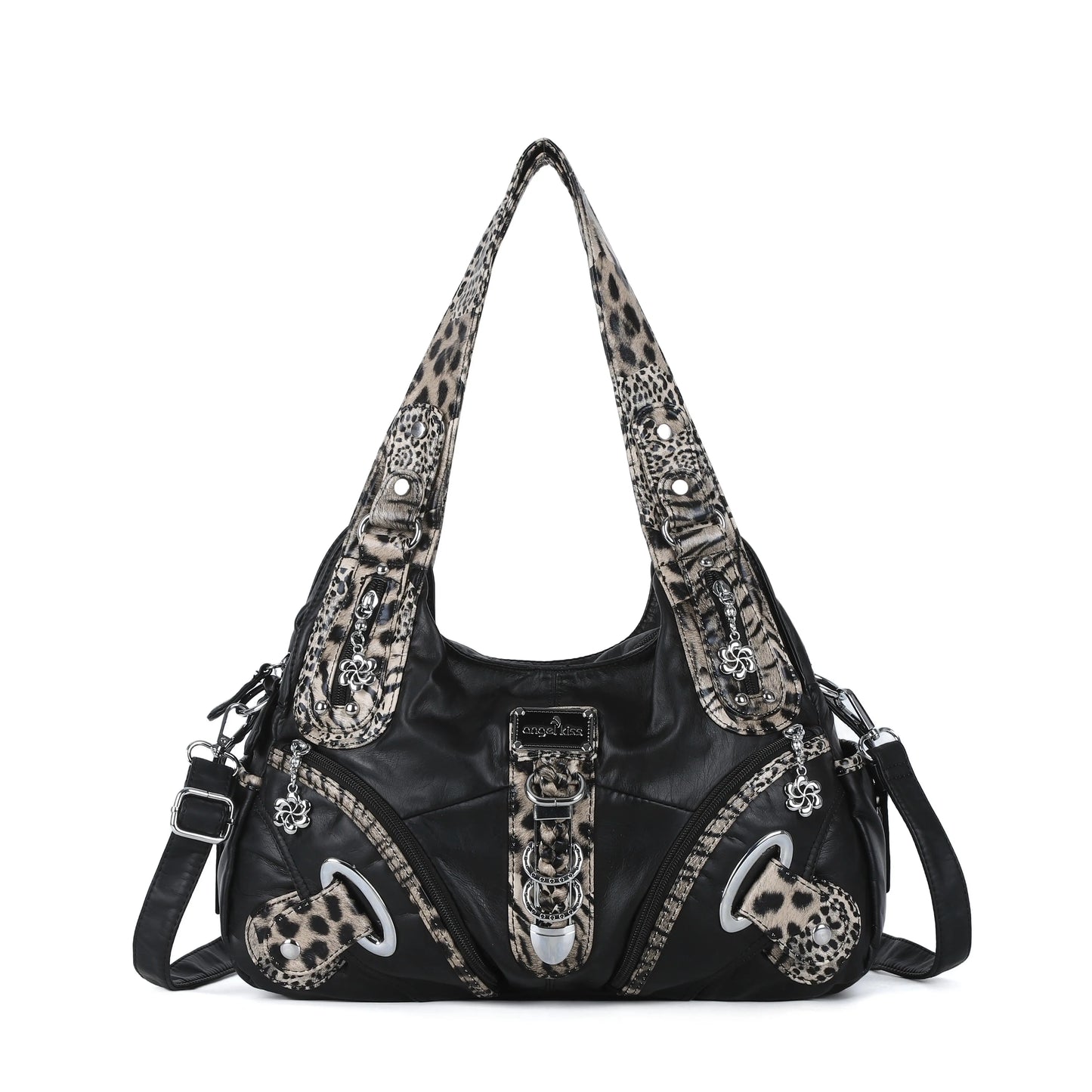 Angel Kiss Vintage Crossbody Bag, PU Hobo Satchel Tote, Lightweight Elegant Convertible Shoulder Handbag, Fashion Women’s Commuter Bag, Perfect for Everyday Summer Wear and Mother’s Day Presents