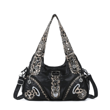 Angel Kiss Vintage Crossbody Bag, PU Hobo Satchel Tote, Lightweight Elegant Convertible Shoulder Handbag, Fashion Women’s Commuter Bag, Perfect for Everyday Summer Wear and Mother’s Day Presents