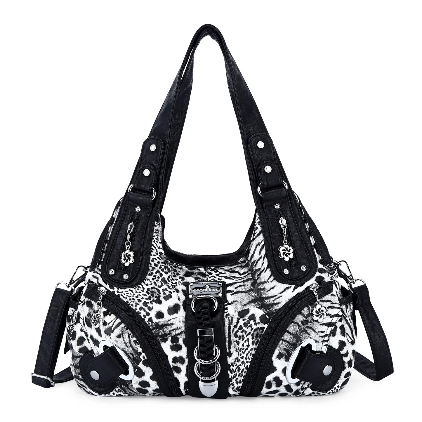 Angel Kiss Vintage Crossbody Bag, PU Hobo Satchel Tote, Lightweight Elegant Convertible Shoulder Handbag, Fashion Women’s Commuter Bag, Perfect for Everyday Summer Wear and Mother’s Day Presents