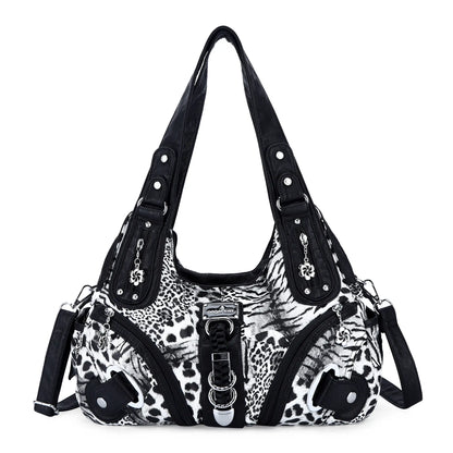 Angel Kiss Vintage Crossbody Bag, PU Hobo Satchel Tote, Lightweight Elegant Convertible Shoulder Handbag, Fashion Women’s Commuter Bag, Perfect for Everyday Summer Wear and Mother’s Day Presents