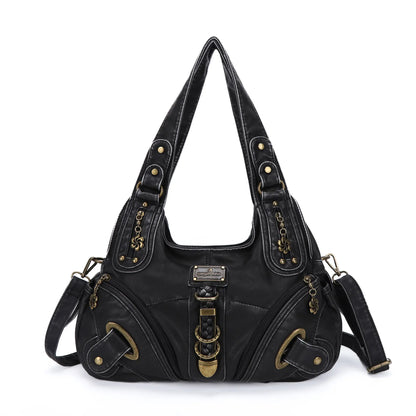 Angel Kiss Vintage Crossbody Bag, PU Hobo Satchel Tote, Lightweight Elegant Convertible Shoulder Handbag, Fashion Women’s Commuter Bag, Perfect for Everyday Summer Wear and Mother’s Day Presents