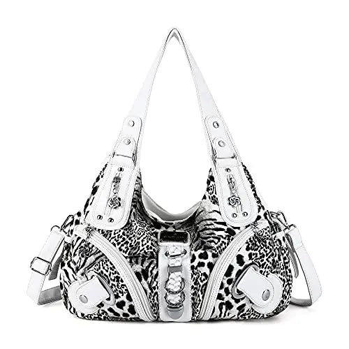 Angel Kiss Vintage Crossbody Bag, PU Hobo Satchel Tote, Lightweight Elegant Convertible Shoulder Handbag, Fashion Women’s Commuter Bag, Perfect for Everyday Summer Wear and Mother’s Day Presents