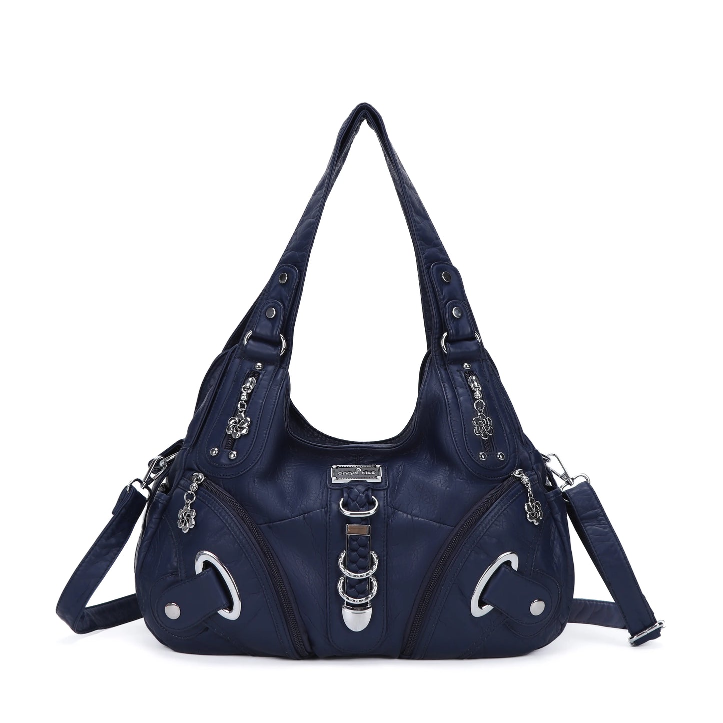 Angel Kiss Vintage Crossbody Bag, PU Hobo Satchel Tote, Lightweight Elegant Convertible Shoulder Handbag, Fashion Women’s Commuter Bag, Perfect for Everyday Summer Wear and Mother’s Day Presents