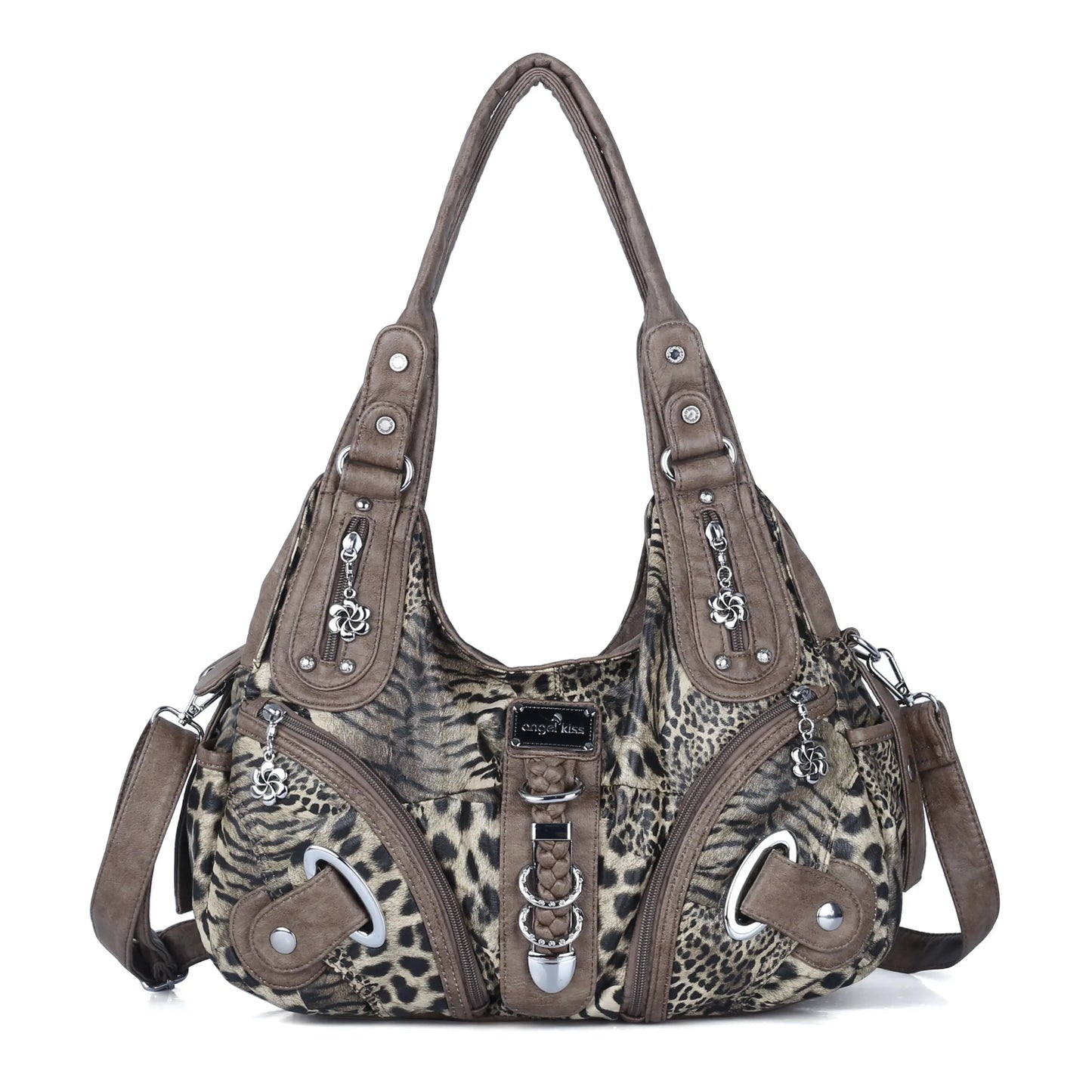 Angel Kiss Vintage Crossbody Bag, PU Hobo Satchel Tote, Lightweight Elegant Convertible Shoulder Handbag, Fashion Women’s Commuter Bag, Perfect for Everyday Summer Wear and Mother’s Day Presents