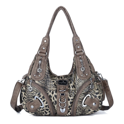 Angel Kiss Vintage Crossbody Bag, PU Hobo Satchel Tote, Lightweight Elegant Convertible Shoulder Handbag, Fashion Women’s Commuter Bag, Perfect for Everyday Summer Wear and Mother’s Day Presents