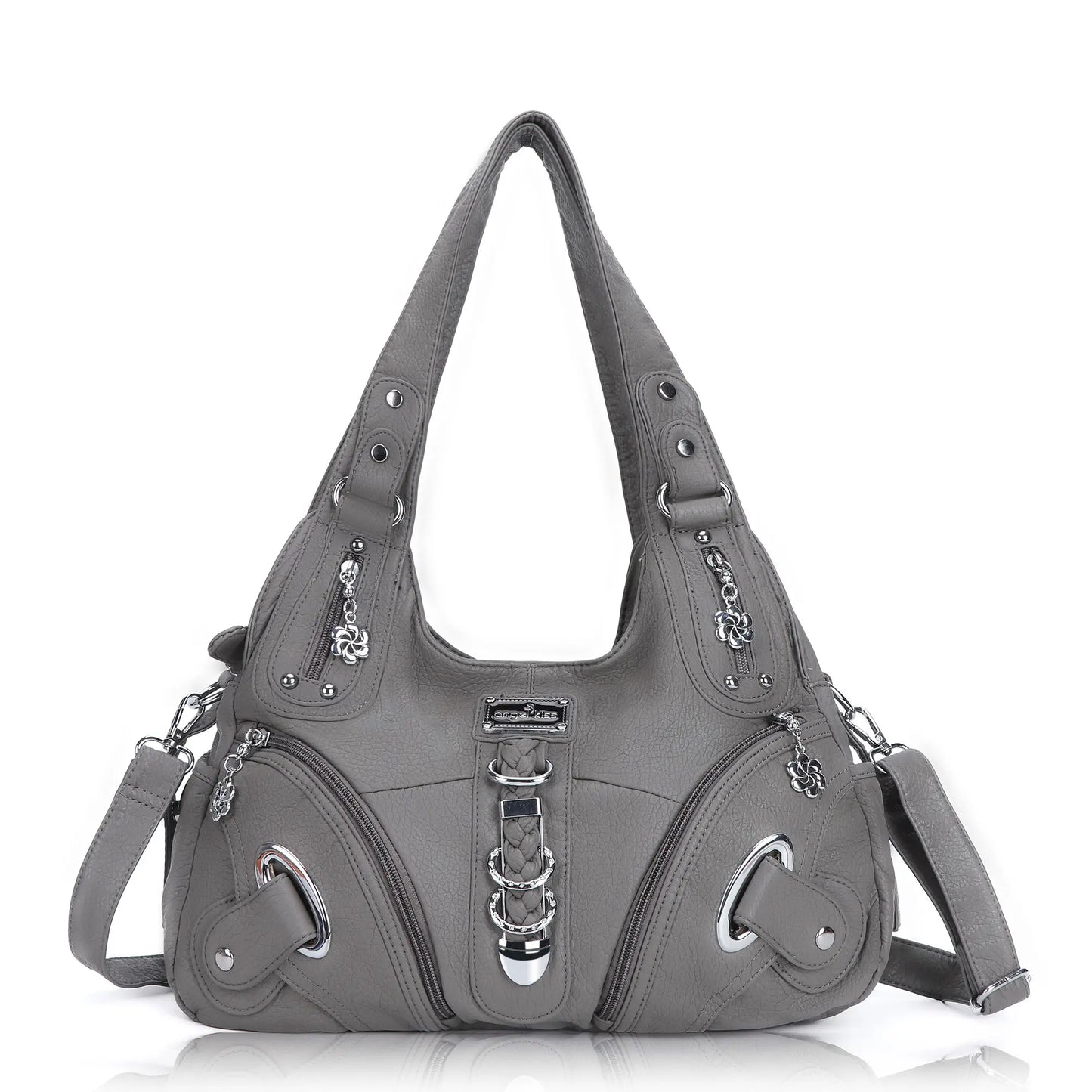 Angel Kiss Vintage Crossbody Bag, PU Hobo Satchel Tote, Lightweight Elegant Convertible Shoulder Handbag, Fashion Women’s Commuter Bag, Perfect for Everyday Summer Wear and Mother’s Day Presents