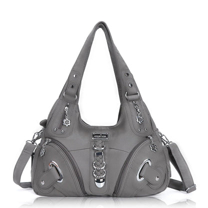 Angel Kiss Vintage Crossbody Bag, PU Hobo Satchel Tote, Lightweight Elegant Convertible Shoulder Handbag, Fashion Women’s Commuter Bag, Perfect for Everyday Summer Wear and Mother’s Day Presents