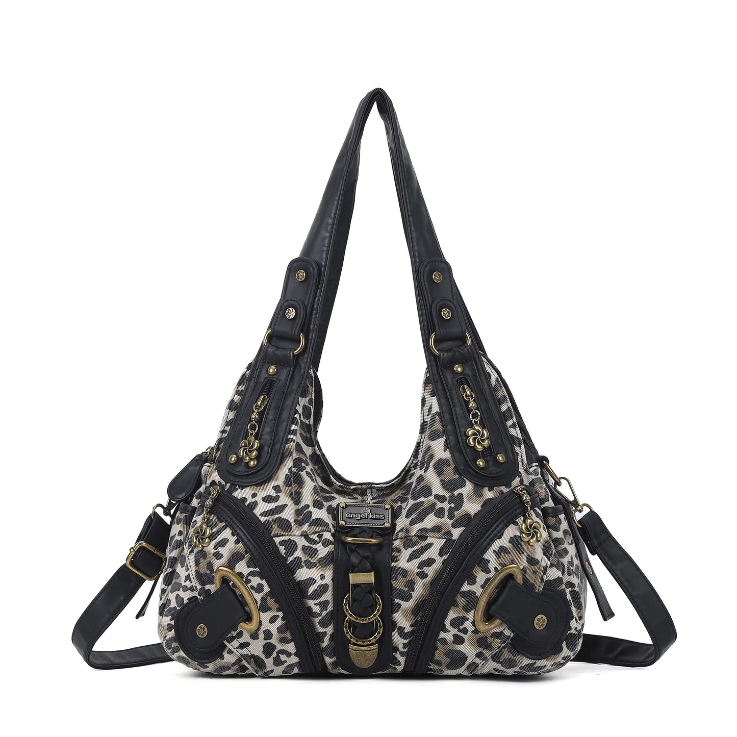 Angel Kiss Vintage Crossbody Bag, PU Hobo Satchel Tote, Lightweight Elegant Convertible Shoulder Handbag, Fashion Women’s Commuter Bag, Perfect for Everyday Summer Wear and Mother’s Day Presents