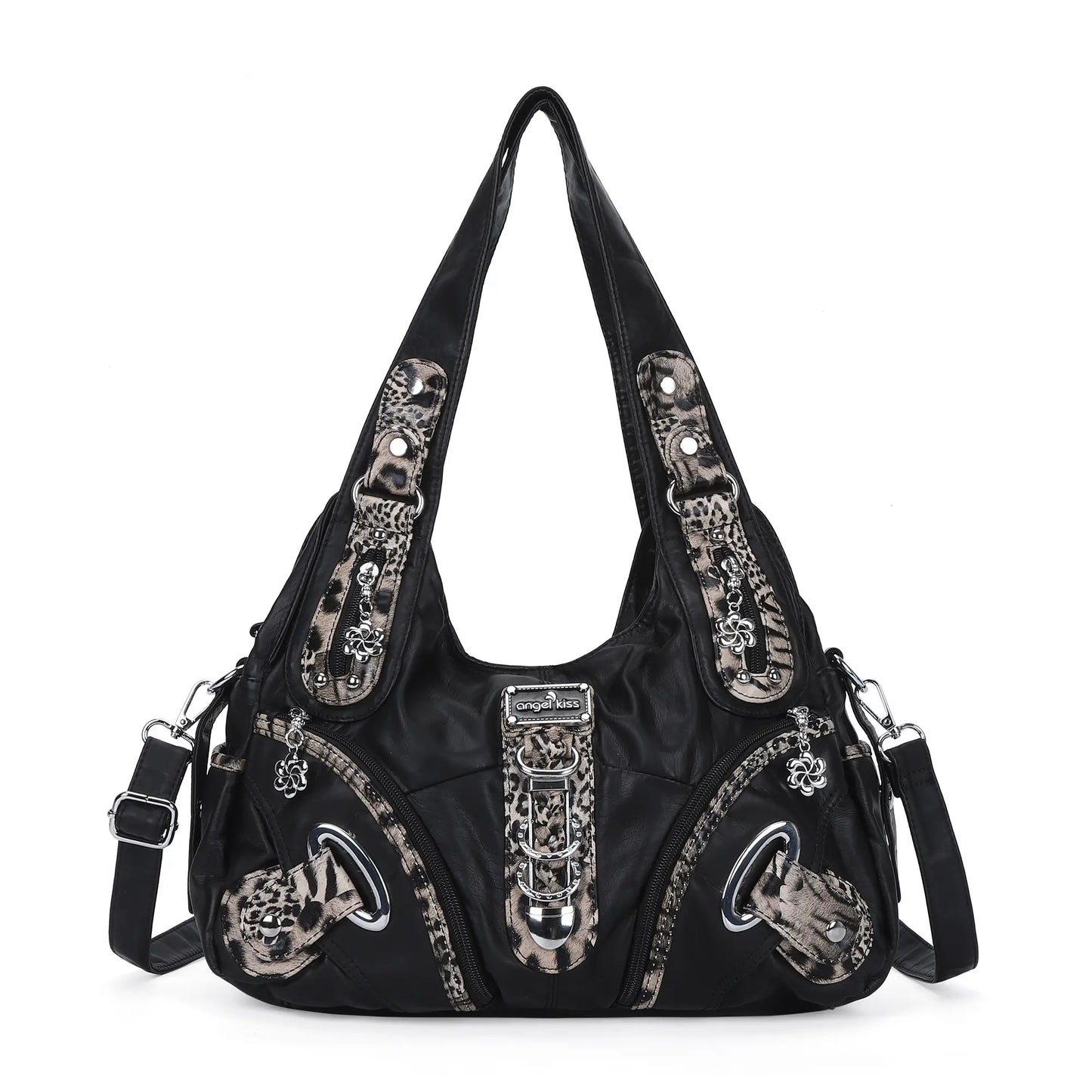 Angel Kiss Vintage Crossbody Bag, PU Hobo Satchel Tote, Lightweight Elegant Convertible Shoulder Handbag, Fashion Women’s Commuter Bag, Perfect for Everyday Summer Wear and Mother’s Day Presents