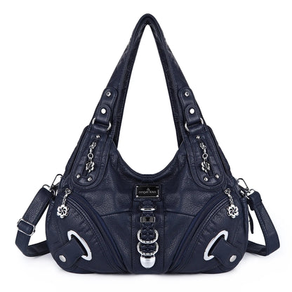 Angel Kiss Vintage Crossbody Bag, PU Hobo Satchel Tote, Lightweight Elegant Convertible Shoulder Handbag, Fashion Women’s Commuter Bag, Perfect for Everyday Summer Wear and Mother’s Day Presents