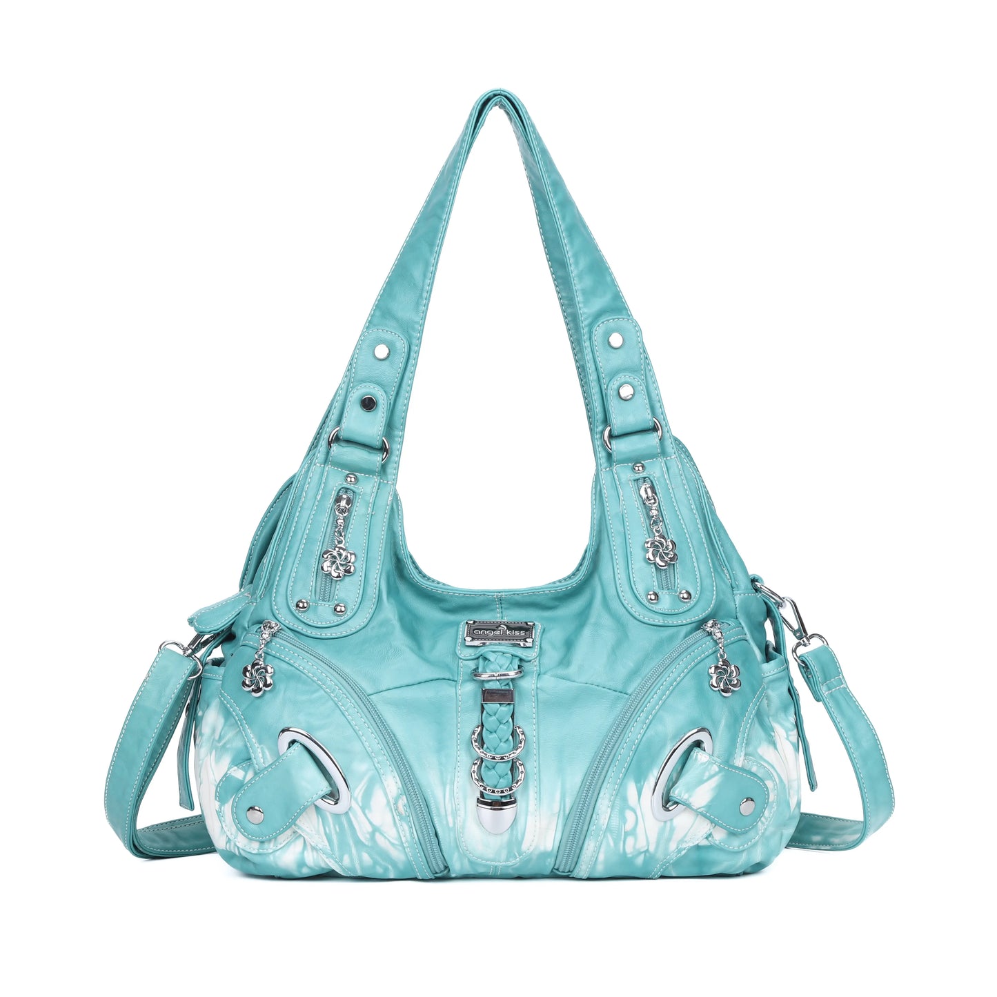 Angel Kiss Vintage Crossbody Bag, PU Hobo Satchel Tote, Lightweight Elegant Convertible Shoulder Handbag, Fashion Women’s Commuter Bag, Perfect for Everyday Summer Wear and Mother’s Day Presents