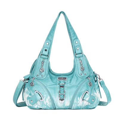 Angel Kiss Vintage Crossbody Bag, PU Hobo Satchel Tote, Lightweight Elegant Convertible Shoulder Handbag, Fashion Women’s Commuter Bag, Perfect for Everyday Summer Wear and Mother’s Day Presents