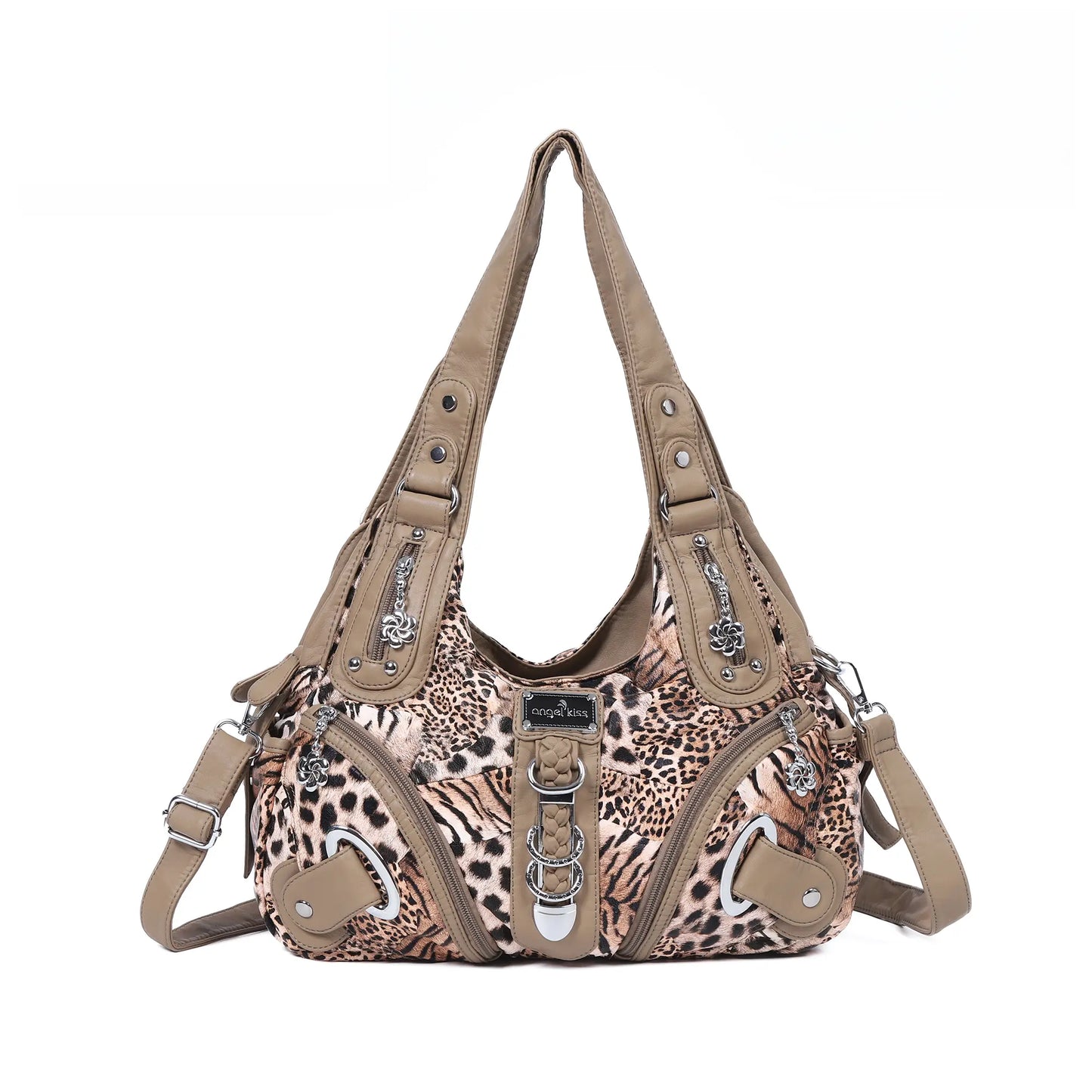 Angel Kiss Vintage Crossbody Bag, PU Hobo Satchel Tote, Lightweight Elegant Convertible Shoulder Handbag, Fashion Women’s Commuter Bag, Perfect for Everyday Summer Wear and Mother’s Day Presents