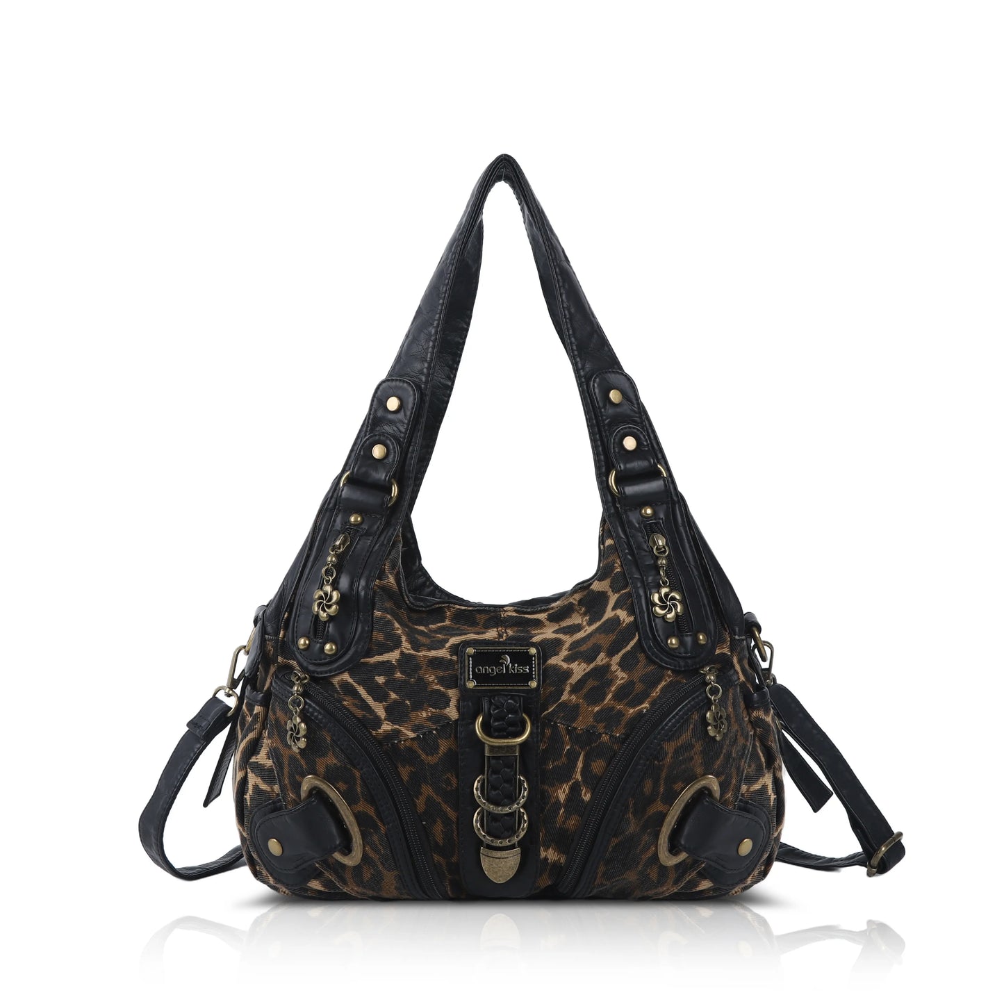Angel Kiss Vintage Crossbody Bag, PU Hobo Satchel Tote, Lightweight Elegant Convertible Shoulder Handbag, Fashion Women’s Commuter Bag, Perfect for Everyday Summer Wear and Mother’s Day Presents