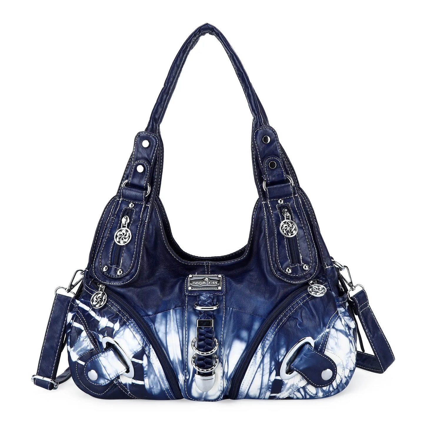 Angel Kiss Vintage Crossbody Bag, PU Hobo Satchel Tote, Lightweight Elegant Convertible Shoulder Handbag, Fashion Women’s Commuter Bag, Perfect for Everyday Summer Wear and Mother’s Day Presents