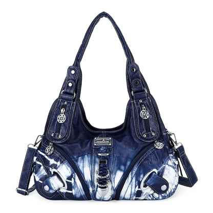Angel Kiss Vintage Crossbody Bag, PU Hobo Satchel Tote, Lightweight Elegant Convertible Shoulder Handbag, Fashion Women’s Commuter Bag, Perfect for Everyday Summer Wear and Mother’s Day Presents
