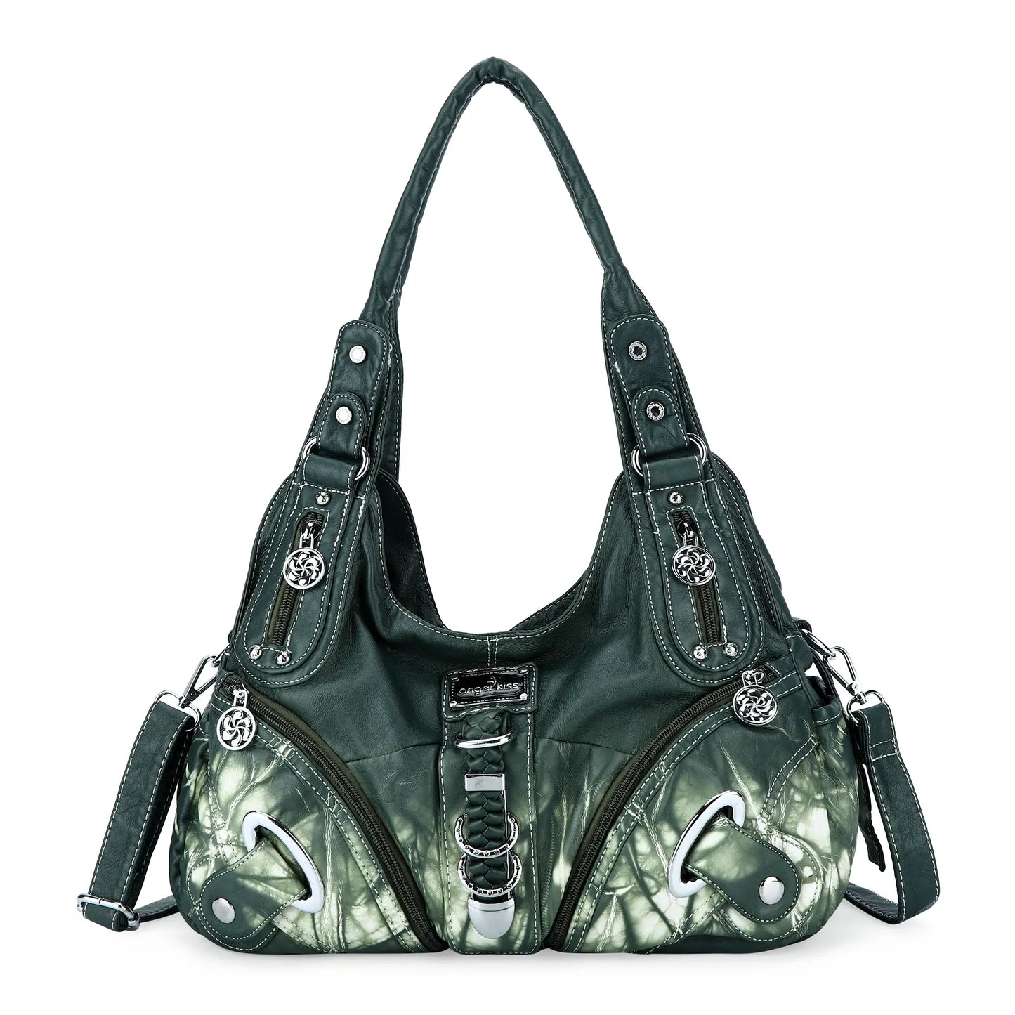 Angel Kiss Vintage Crossbody Bag, PU Hobo Satchel Tote, Lightweight Elegant Convertible Shoulder Handbag, Fashion Women’s Commuter Bag, Perfect for Everyday Summer Wear and Mother’s Day Presents