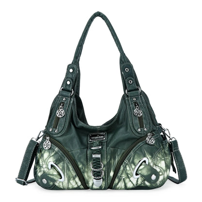 Angel Kiss Vintage Crossbody Bag, PU Hobo Satchel Tote, Lightweight Elegant Convertible Shoulder Handbag, Fashion Women’s Commuter Bag, Perfect for Everyday Summer Wear and Mother’s Day Presents