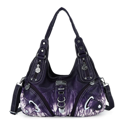 Angel Kiss Vintage Crossbody Bag, PU Hobo Satchel Tote, Lightweight Elegant Convertible Shoulder Handbag, Fashion Women’s Commuter Bag, Perfect for Everyday Summer Wear and Mother’s Day Presents