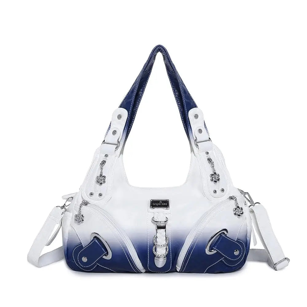 Angel Kiss Vintage Crossbody Bag, PU Hobo Satchel Tote, Lightweight Elegant Convertible Shoulder Handbag, Fashion Women’s Commuter Bag, Perfect for Everyday Summer Wear and Mother’s Day Presents