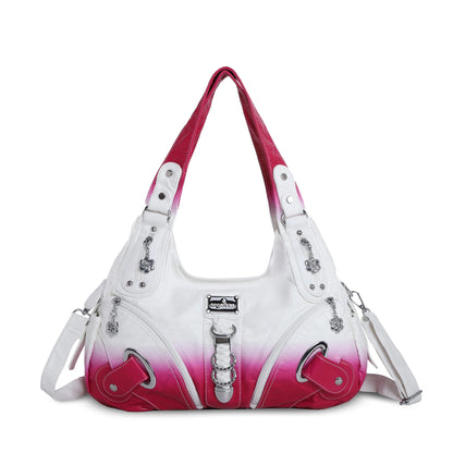 Angel Kiss Vintage Crossbody Bag, PU Hobo Satchel Tote, Lightweight Elegant Convertible Shoulder Handbag, Fashion Women’s Commuter Bag, Perfect for Everyday Summer Wear and Mother’s Day Presents