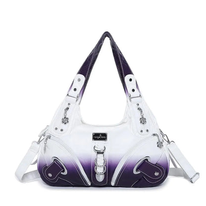 Angel Kiss Vintage Crossbody Bag, PU Hobo Satchel Tote, Lightweight Elegant Convertible Shoulder Handbag, Fashion Women’s Commuter Bag, Perfect for Everyday Summer Wear and Mother’s Day Presents