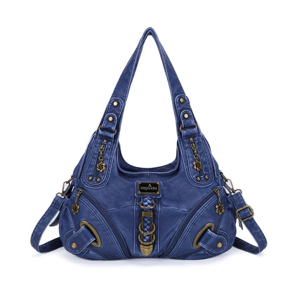 Angel Kiss Vintage Crossbody Bag, PU Hobo Satchel Tote, Lightweight Elegant Convertible Shoulder Handbag, Fashion Women’s Commuter Bag, Perfect for Everyday Summer Wear and Mother’s Day Presents