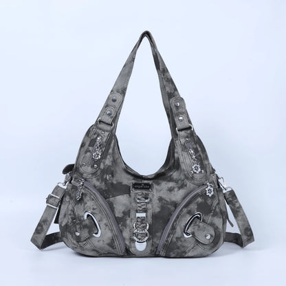 Angel Kiss Vintage Crossbody Bag, PU Hobo Satchel Tote, Lightweight Elegant Convertible Shoulder Handbag, Fashion Women’s Commuter Bag, Perfect for Everyday Summer Wear and Mother’s Day Presents
