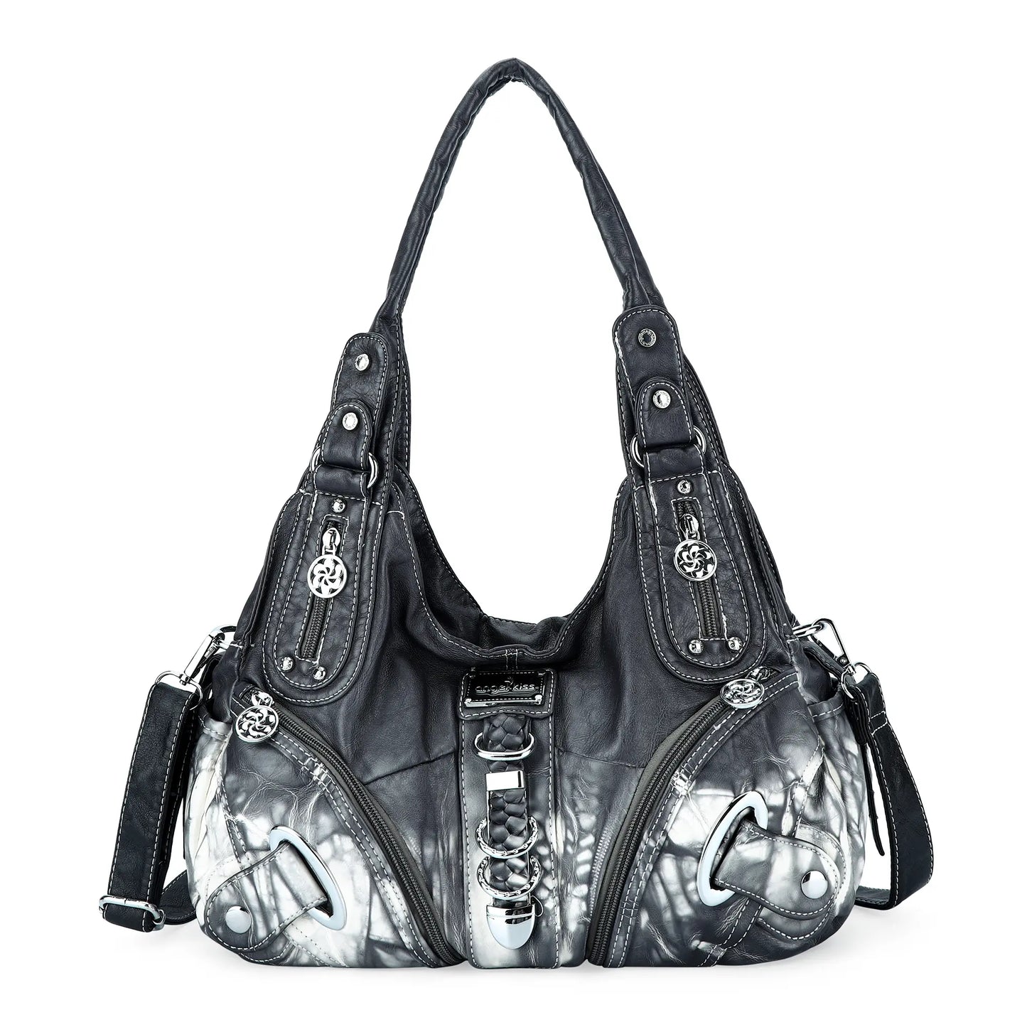 Angel Kiss Vintage Crossbody Bag, PU Hobo Satchel Tote, Lightweight Elegant Convertible Shoulder Handbag, Fashion Women’s Commuter Bag, Perfect for Everyday Summer Wear and Mother’s Day Presents