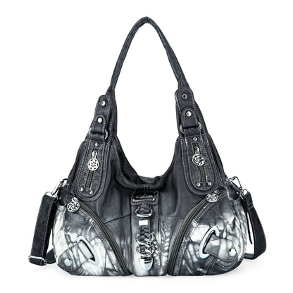 Angel Kiss Vintage Crossbody Bag, PU Hobo Satchel Tote, Lightweight Elegant Convertible Shoulder Handbag, Fashion Women’s Commuter Bag, Perfect for Everyday Summer Wear and Mother’s Day Presents